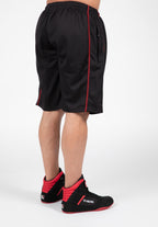Gorilla Wear Wallace Mesh Shorts - Zwart/Rood