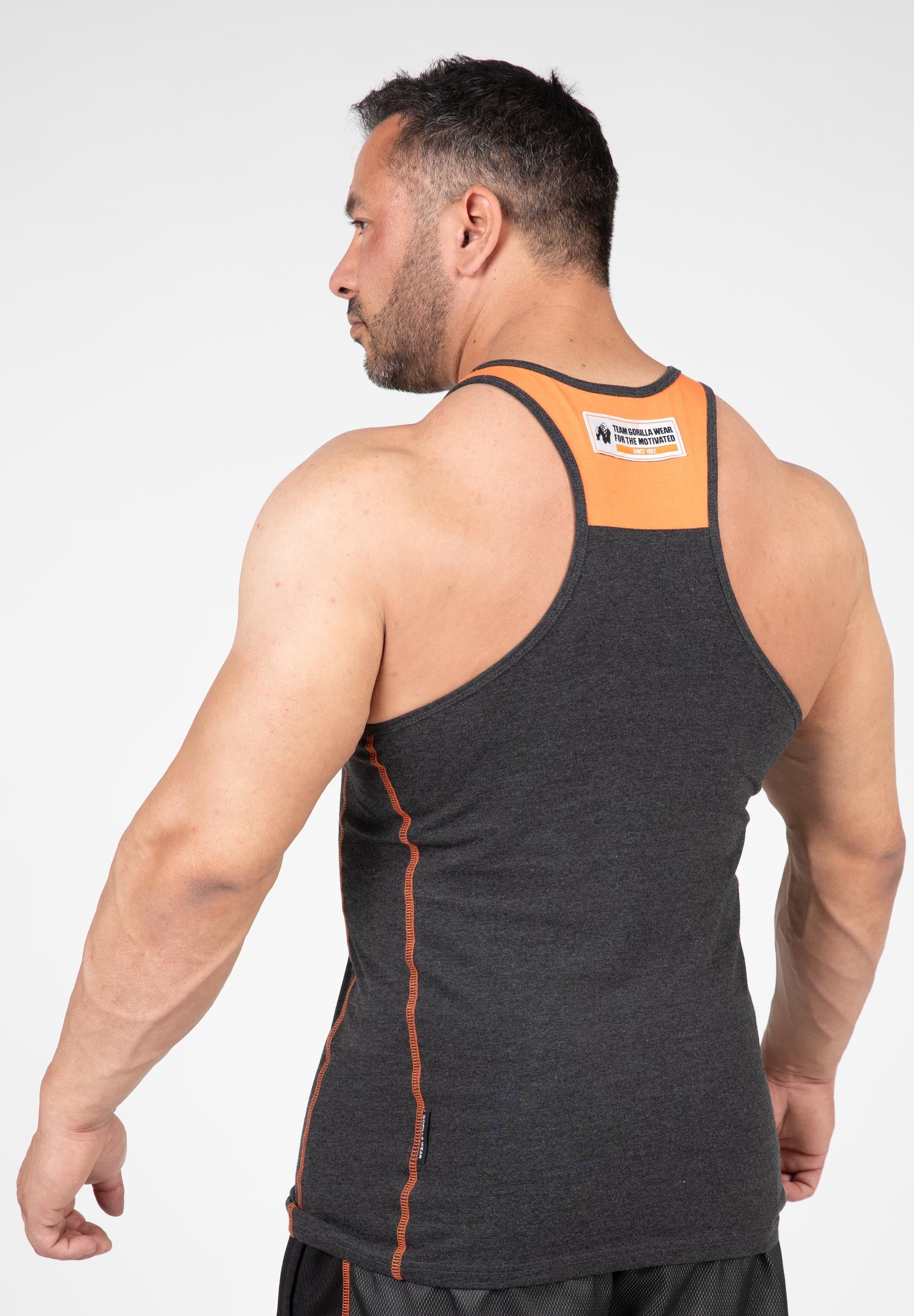 Gorilla Wear Wallace Tank Top - Grijs/Oranje