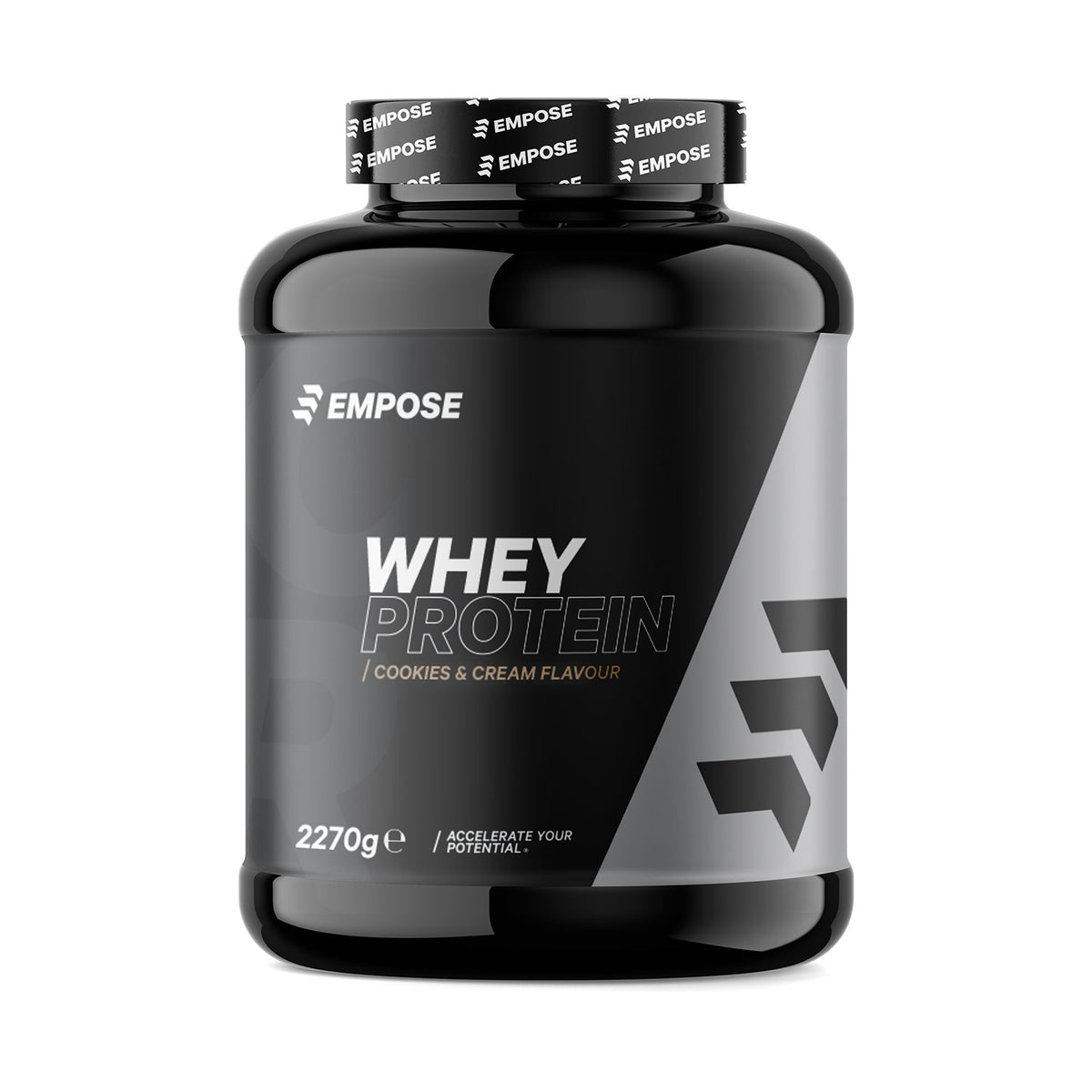 Empose Nutrition Whey Protein - Eiwit Poeder - Cookies & Cream - 2270 gram - Aanzicht