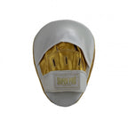Super Pro Combat Gear Curved PU Handpads - Wit / Goud