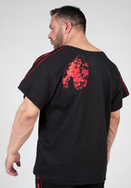 Gorilla Wear Buffalo Old School Workout T-Shirt - Zwart/Rood