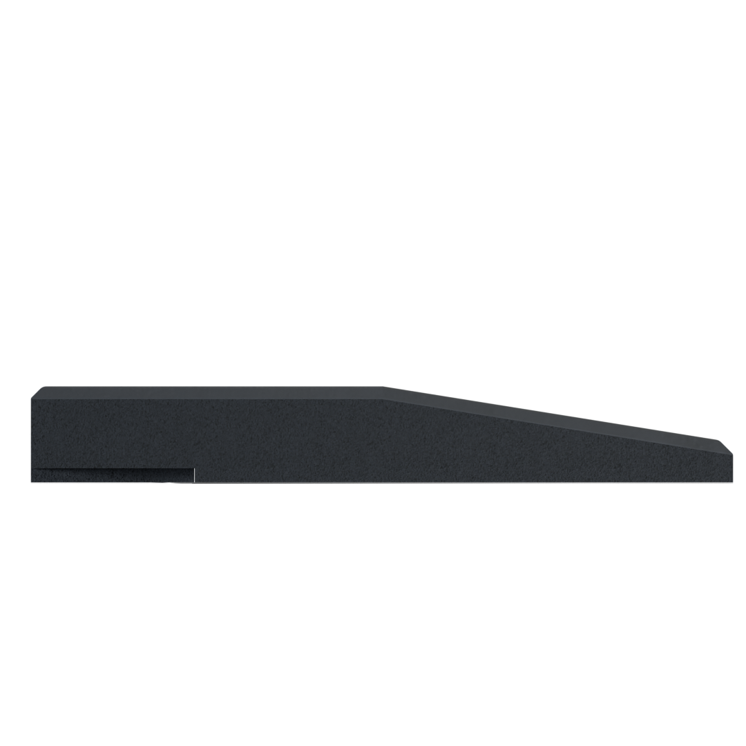 Flow Fitness Oploopprofiel Rubberen Tegel Met Waterdichte SBR-laag - 50 x 15 cm
