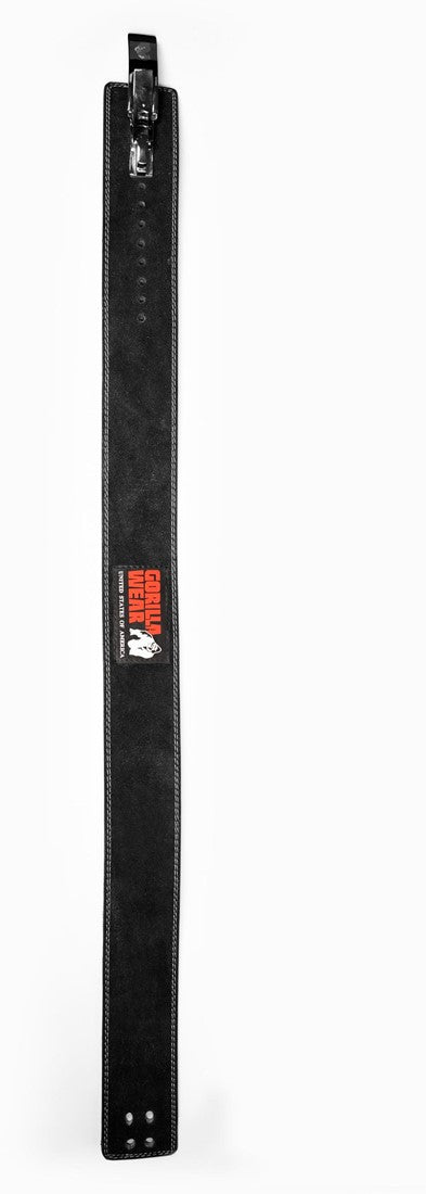 Gorilla Wear Halterriem - 4 Inch Leren Lever Lifting Belt - Zwart