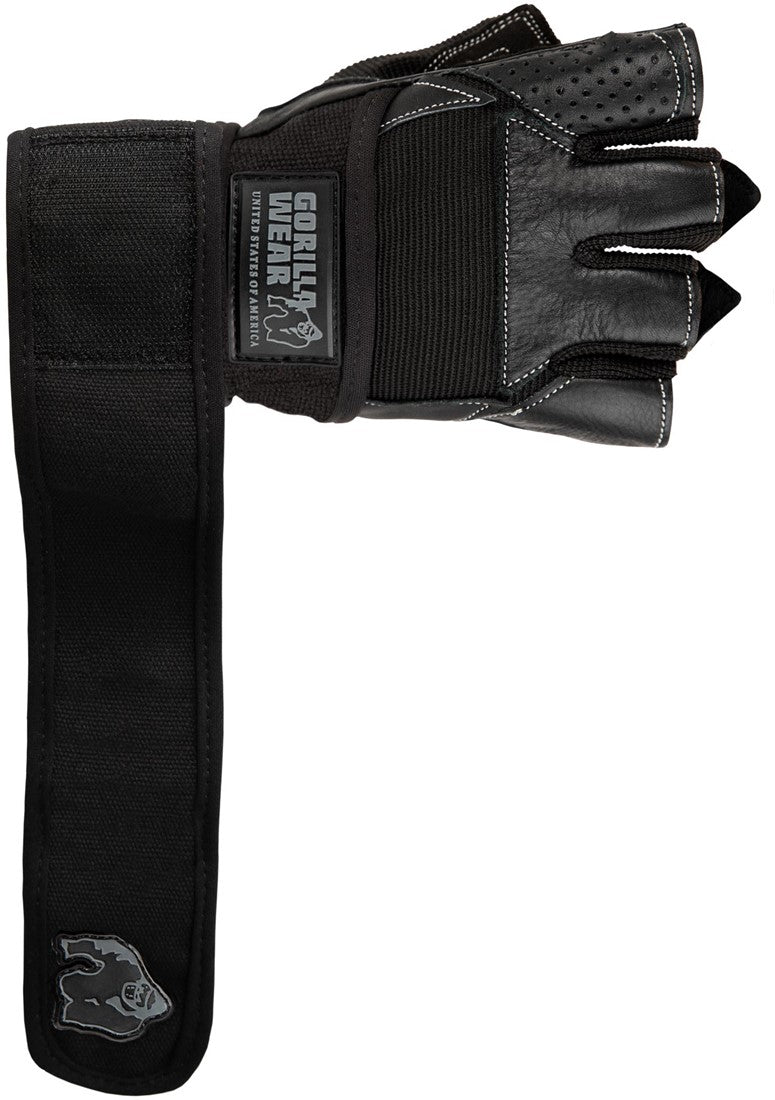 Gorilla Wear Dallas Wrist Wrap Handschoenen - Fitness Handschoenen - Zwart