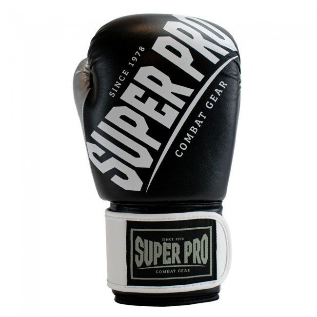 Super Pro Combat Gear Rebel (Kick)Bokshandschoenen - Zwart/Wit