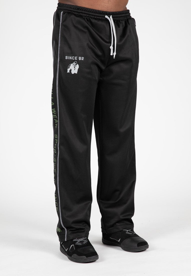 Gorilla Wear Functional Mesh Trainingsbroek - Zwart/Groen