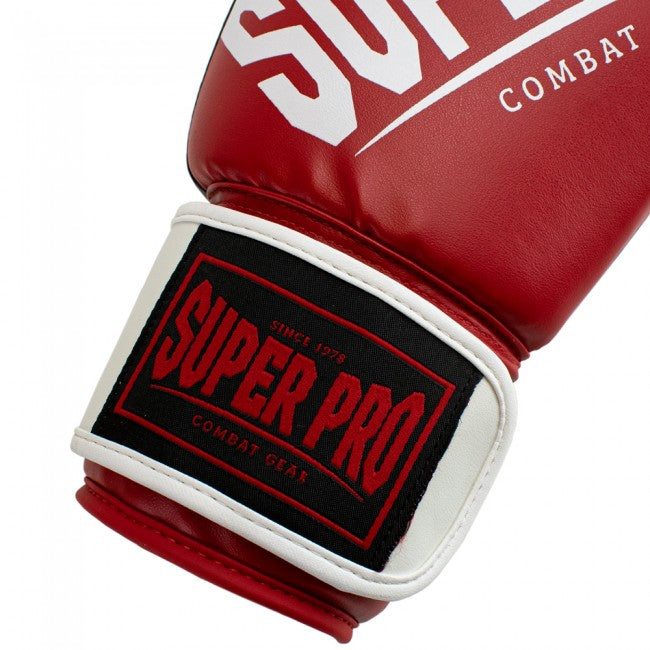 Super Pro Combat Gear Rebel (Kick)Bokshandschoenen - Rood/Wit