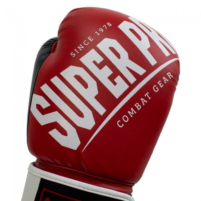 Super Pro Combat Gear Rebel (Kick)Bokshandschoenen - Rood/Wit