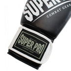 Super Pro Combat Gear Rebel (Kick)Bokshandschoenen - Zwart/Wit