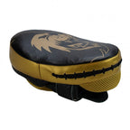 Super Pro Combat Gear Curved Lederen Handpads - Zwart / Goud