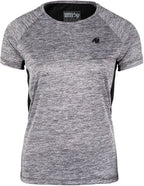 Gorilla Wear Monetta Performance T-Shirt - Grijs Gemeleerd/Zwart