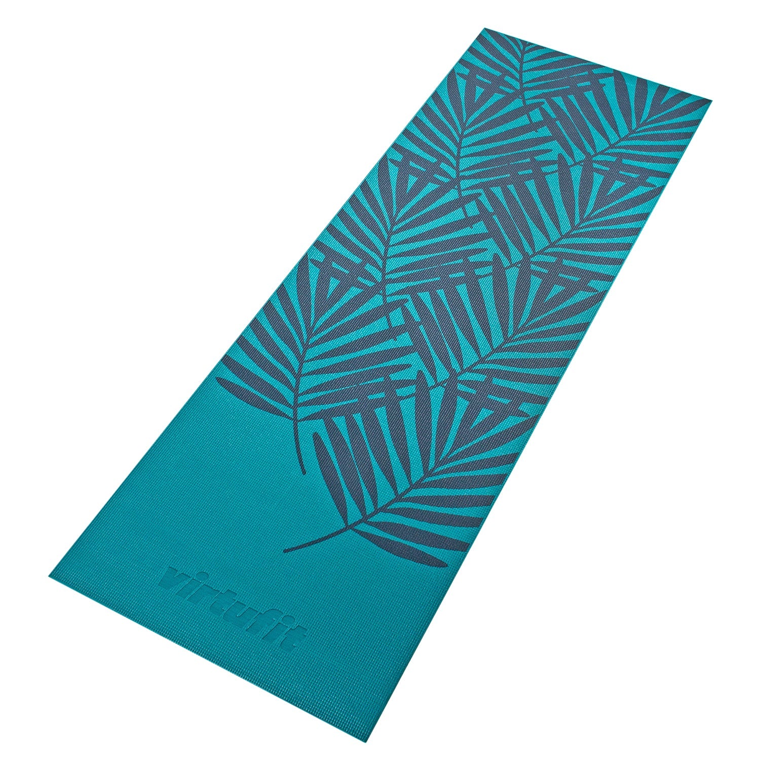 VirtuFit Premium Yogamat - 183 x 61 x 0,4 cm - Ocean Green Forest