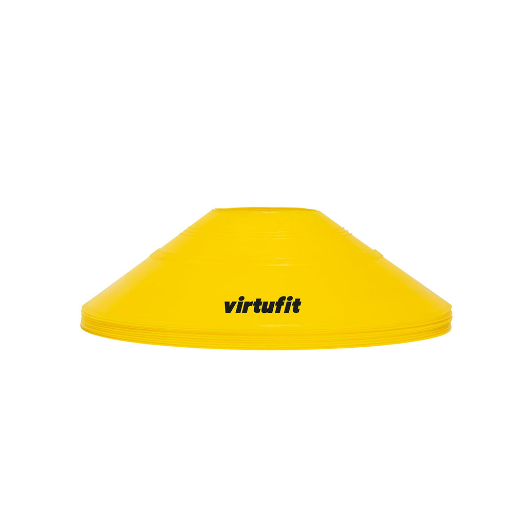VirtuFit Trainingshoedjes met houder - Pionnen - 50 Stuks - Incl. draagnet