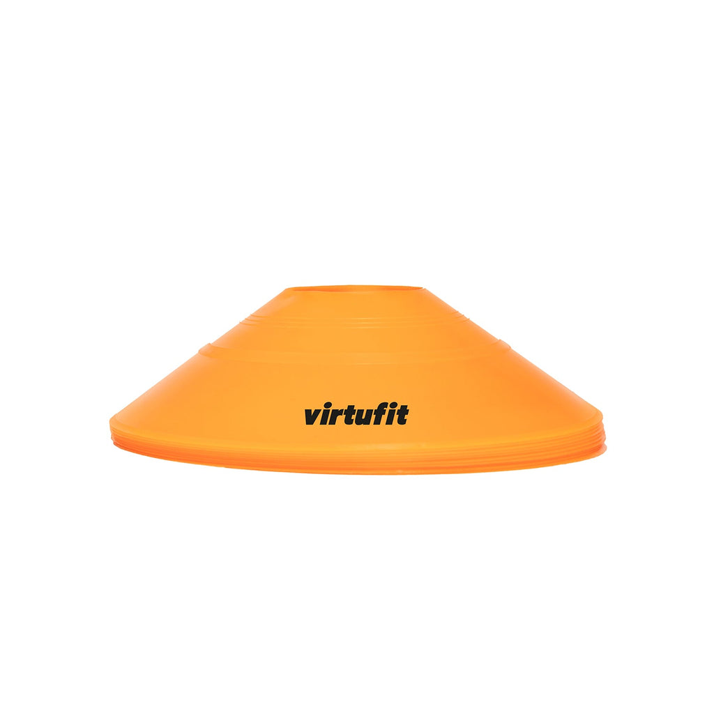VirtuFit Trainingshoedjes met houder - Pionnen - 50 Stuks - Incl. draagnet