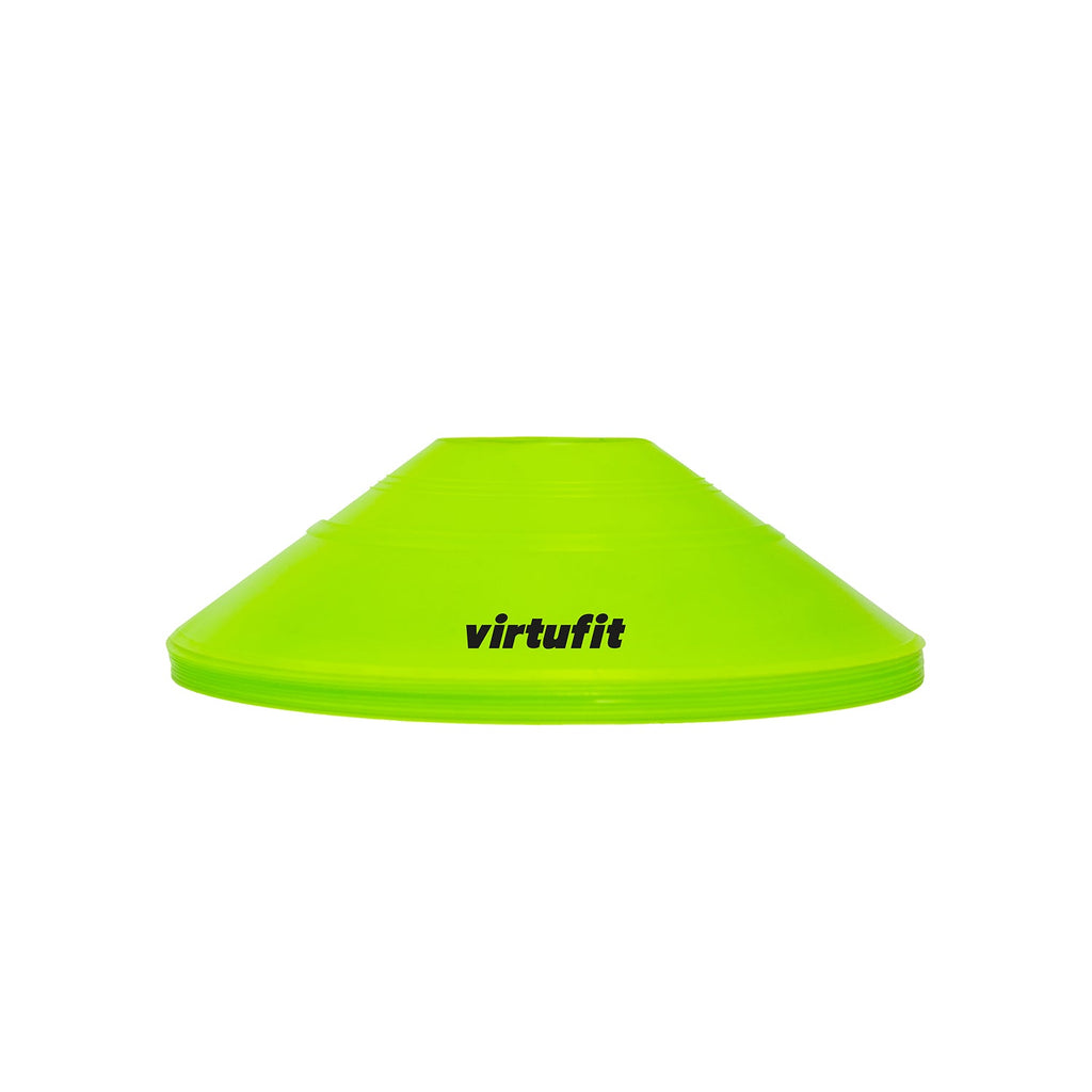 VirtuFit Trainingshoedjes met houder - Pionnen - 50 Stuks - Incl. draagnet