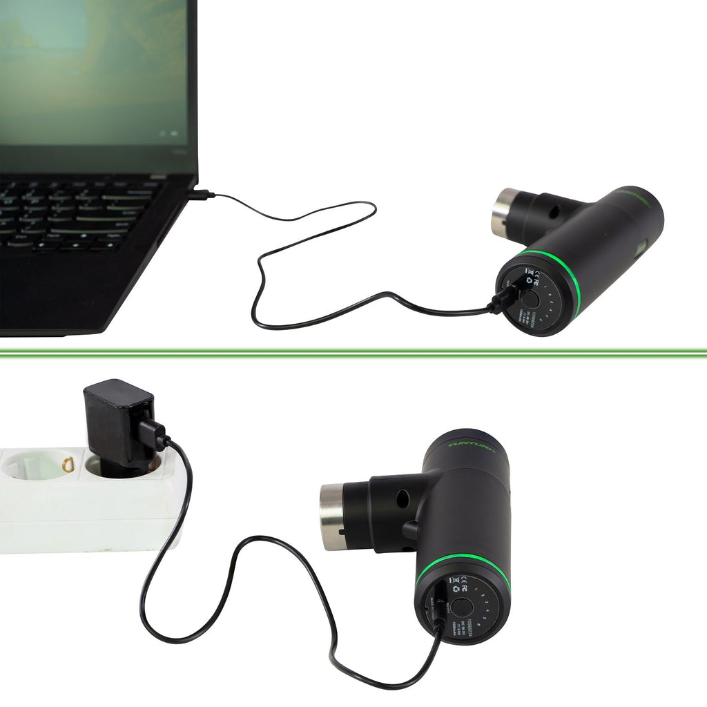 Tunturi Massage Gun Mini - Massage Gun - 4 opzetstukken