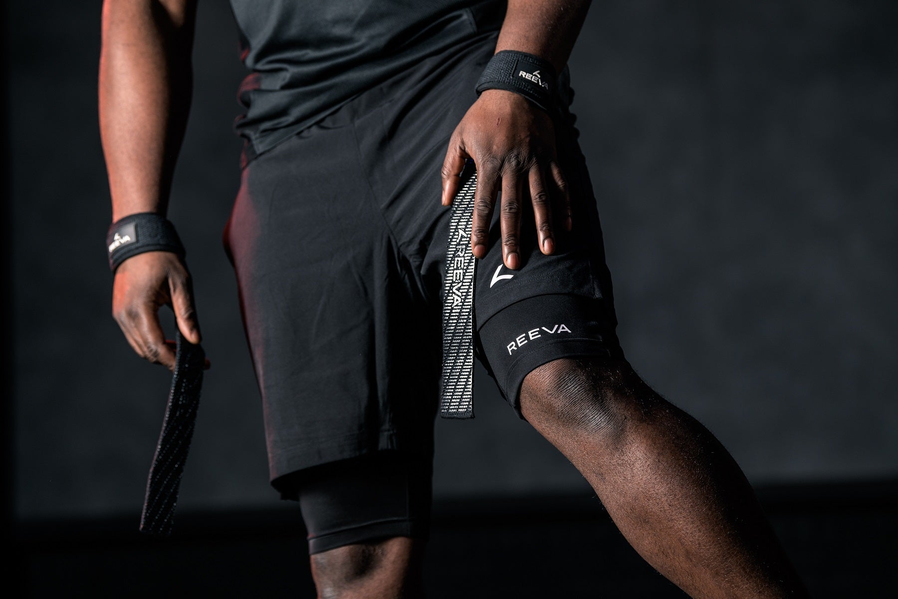 Reeva Lifting Straps met Padding - Zwart