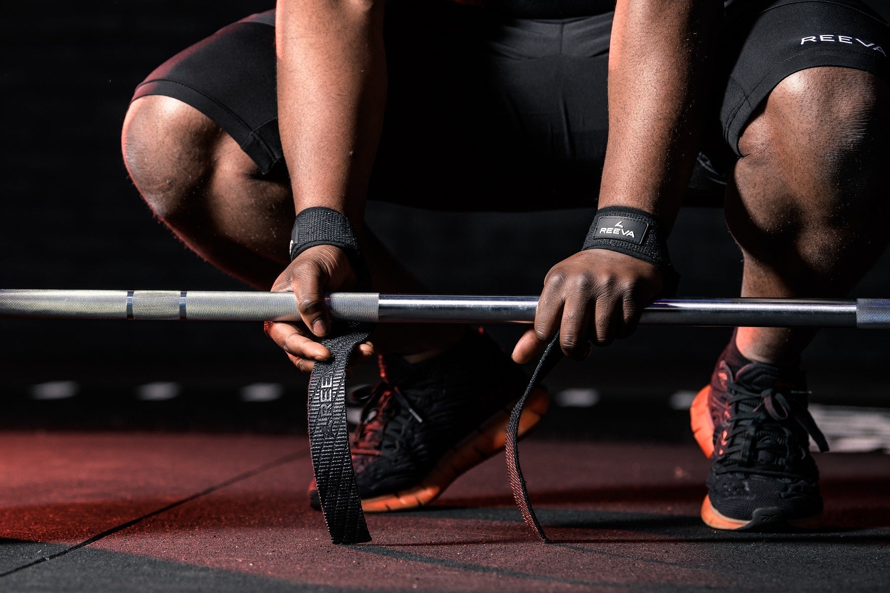 Reeva Lifting Straps met Padding - Zwart