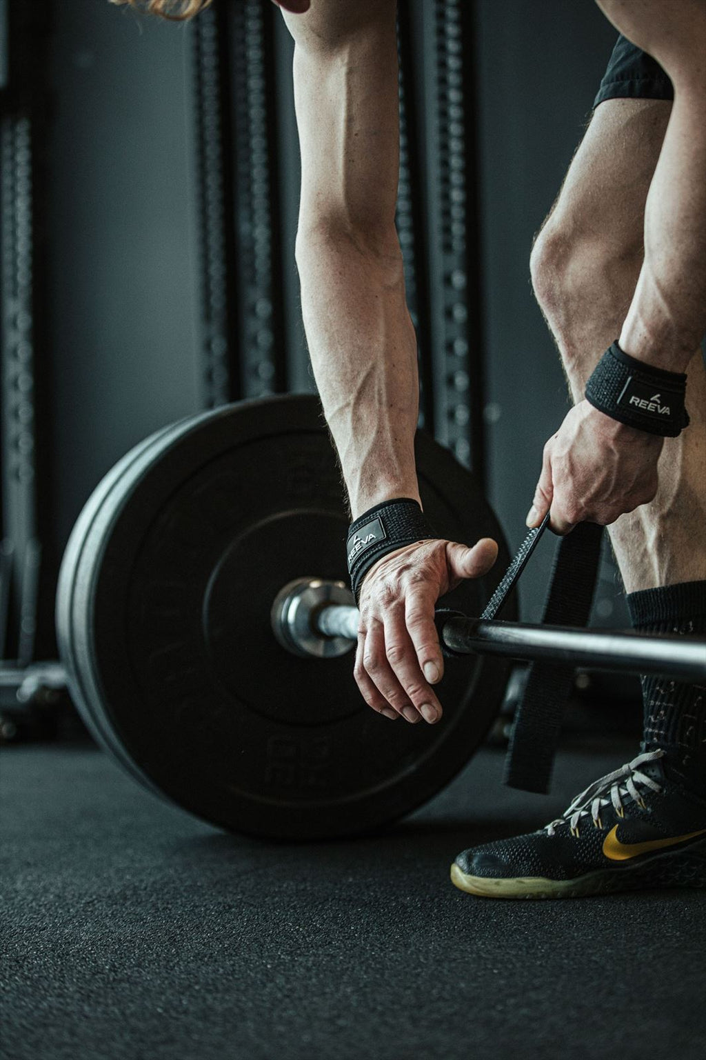 Reeva Lifting Straps met Padding - Zwart