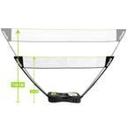VirtuFit 2-in-1 Portable Badminton- en Tennisset - Inclusief koffer en rackets
