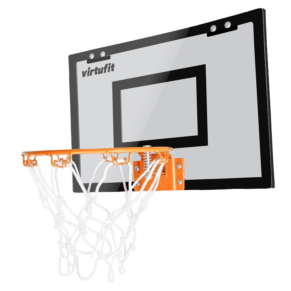 VirtuFit Pro Mini Basketbalbord met 2 Ballen en Pomp - Zwart