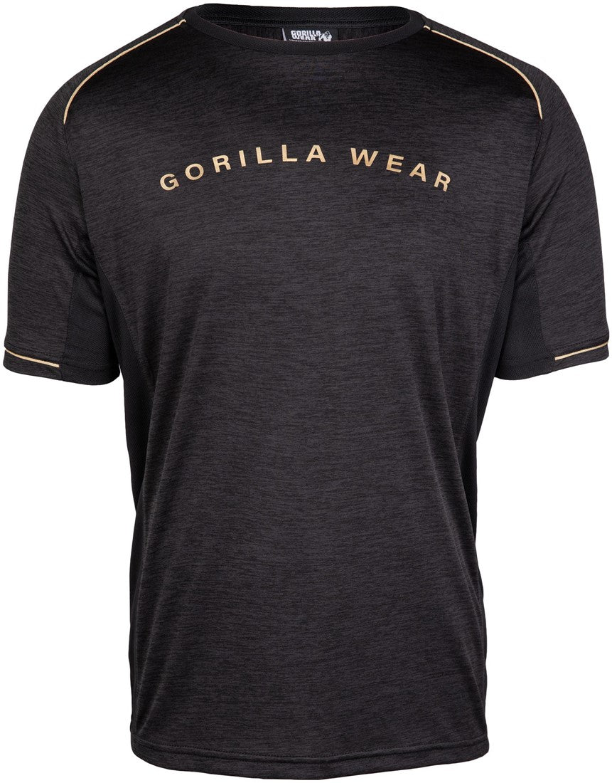 Gorilla Wear Fremont T-shirt - Zwart/Goud