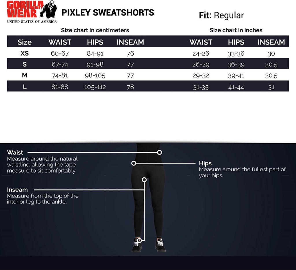 Gorilla Wear Pixley Sweatshorts - Grijs