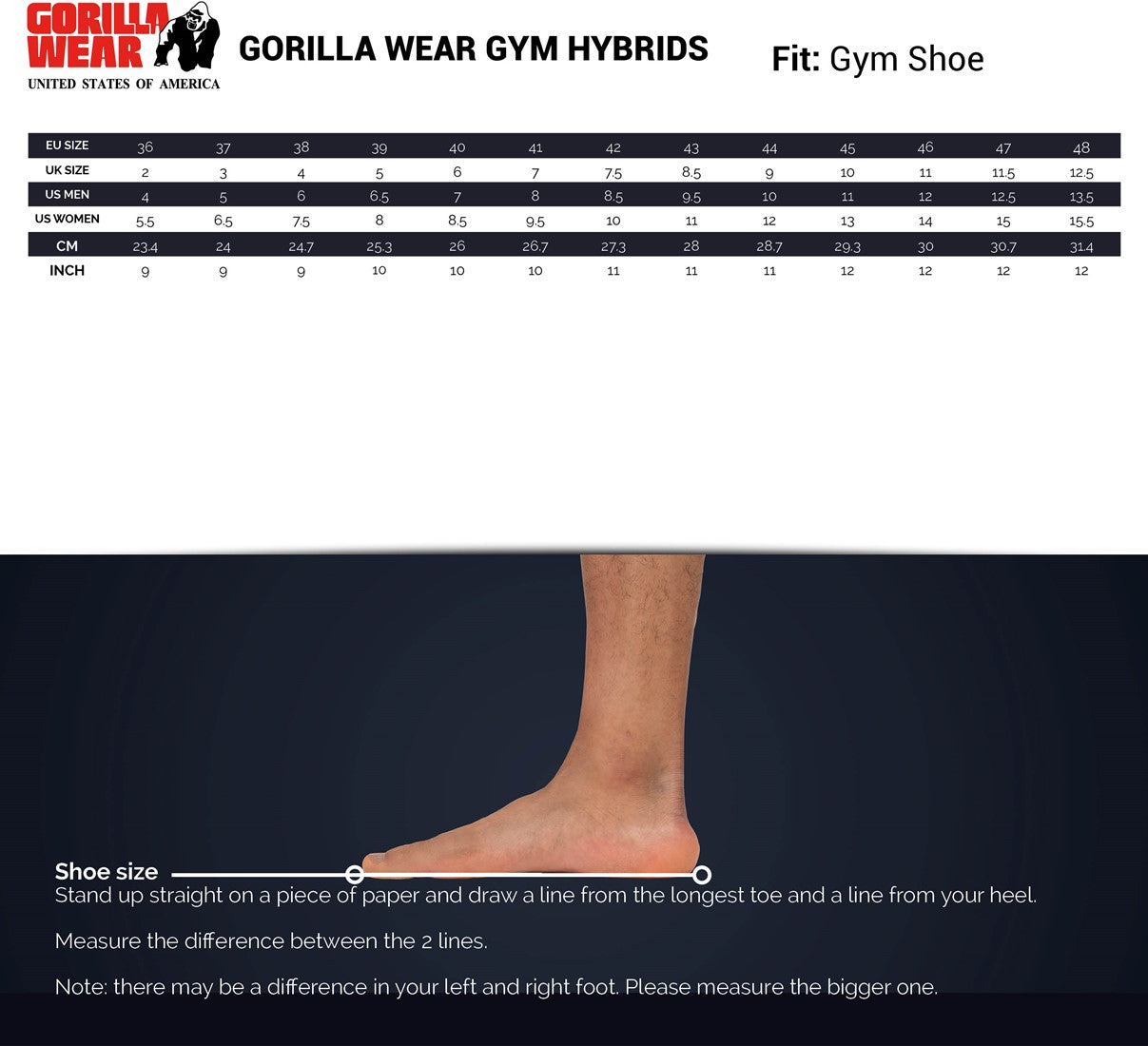 Gorilla Wear Gym Hybrids Sportschoenen - Wit/Wit