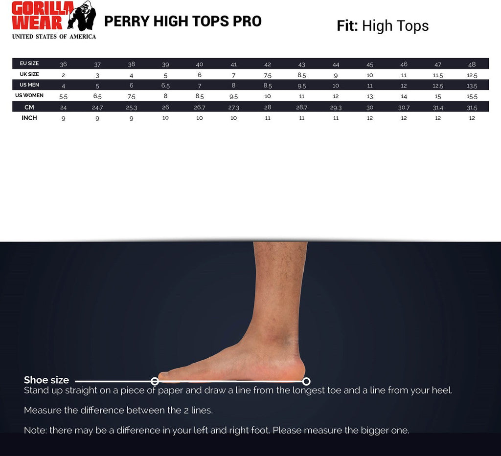 Gorilla Wear Perry High Tops Pro - Wit