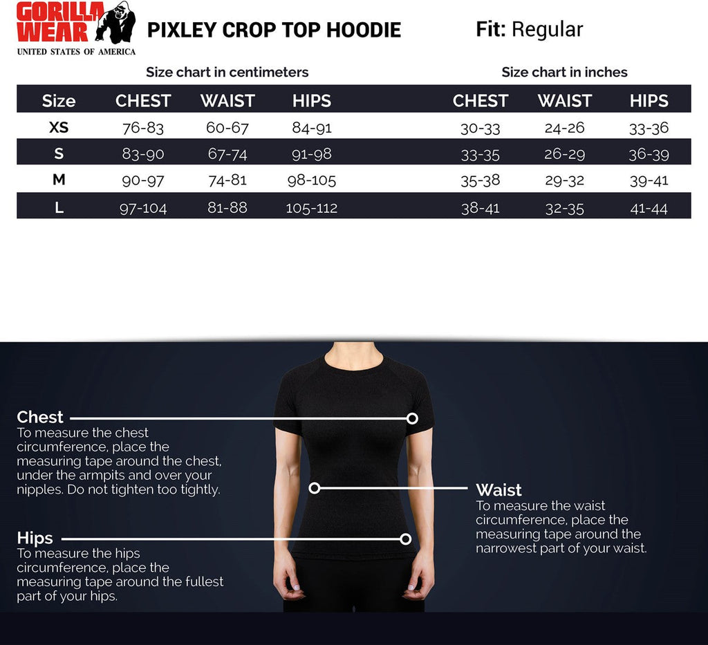 Gorilla Wear Pixley Cropped Hoodie - Grijs
