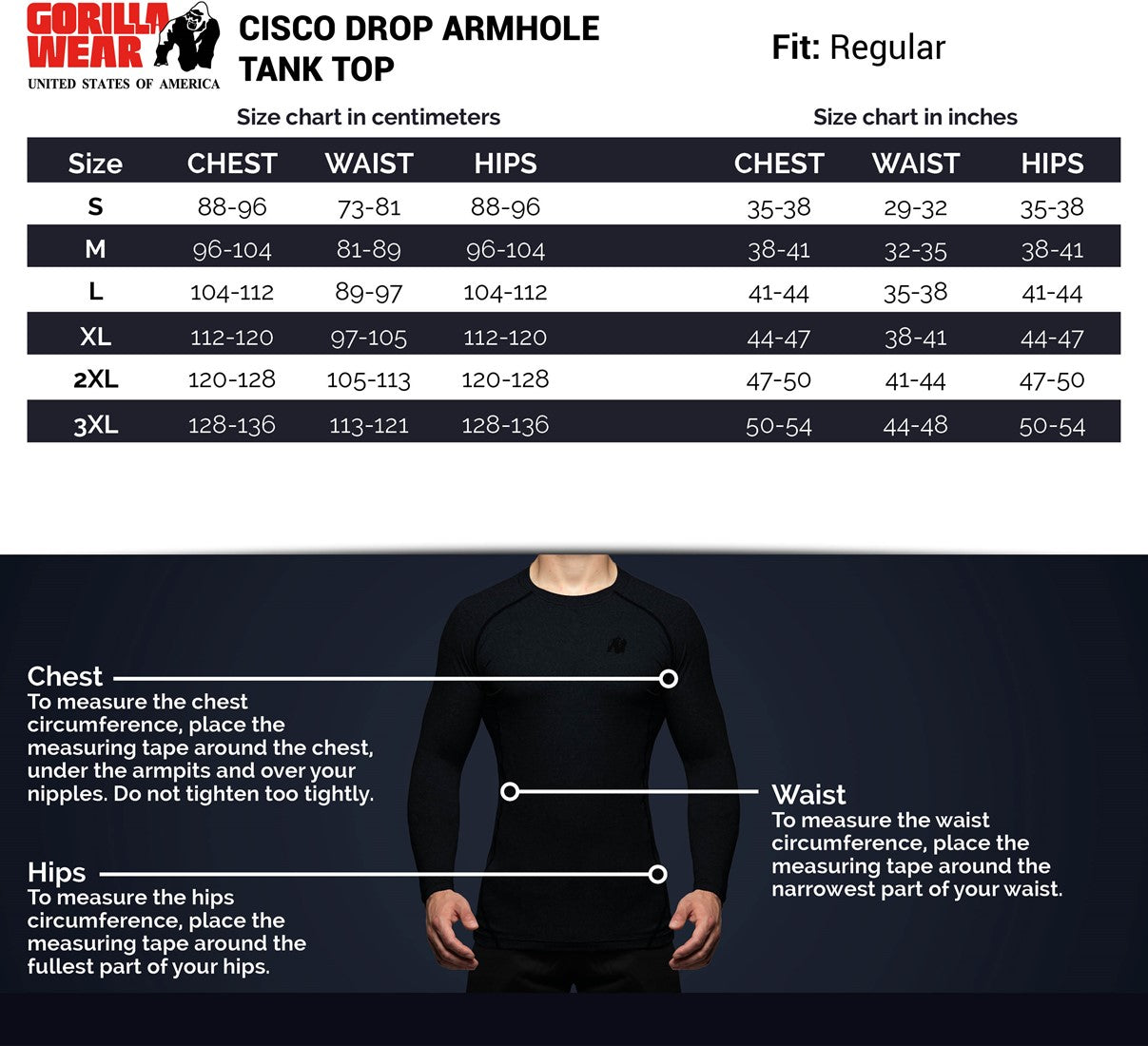 Gorilla Wear Cisco Tank Top - Grijs/Zwart