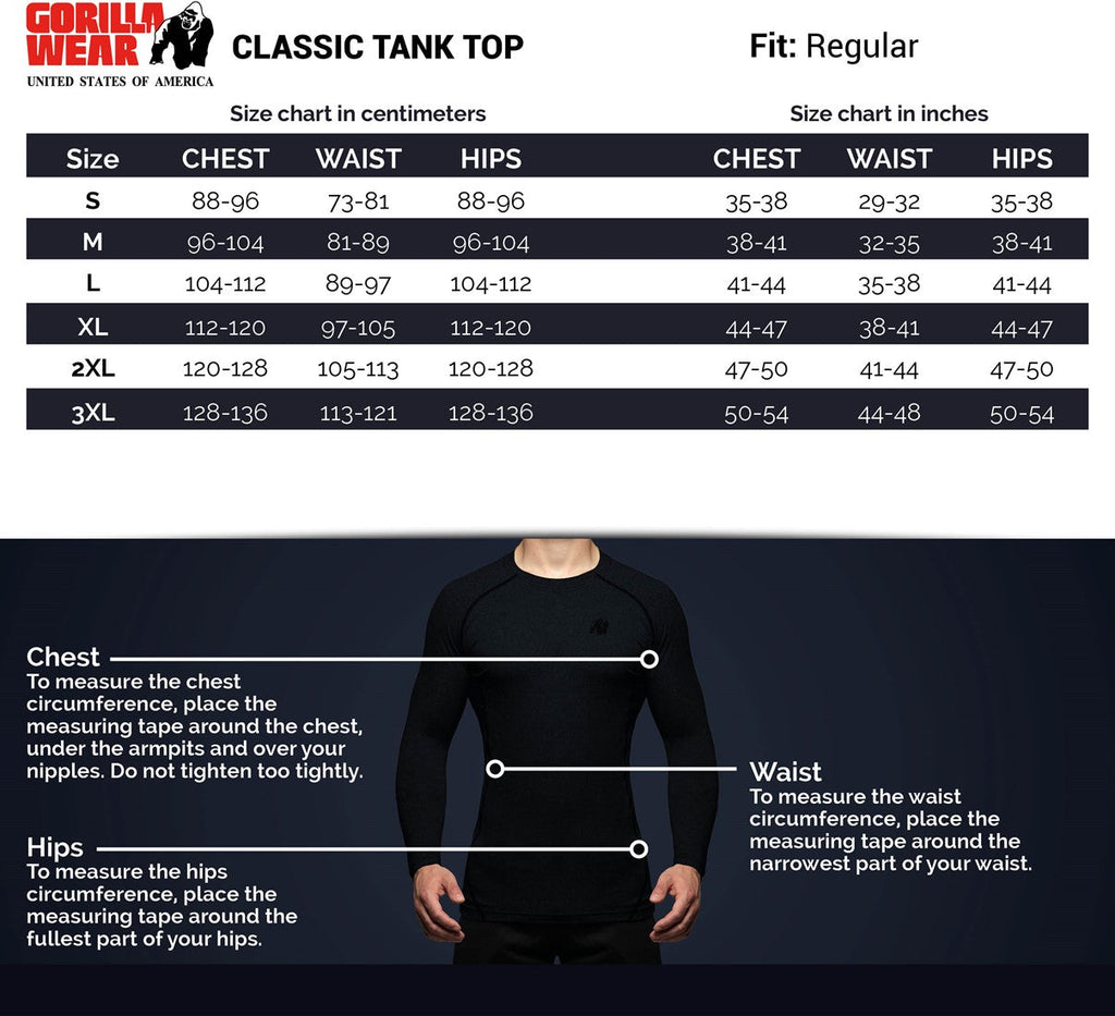 Gorilla Wear Classic Tank Top - Rood