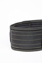 Gorilla Wear Halterriem - 4 Inch Nylon Lifting Belt - Zwart/Goud