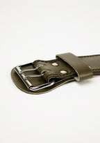 Gorilla Wear Halterriem - 4 Inch Padded Leren Lifting Belt - Legergroen