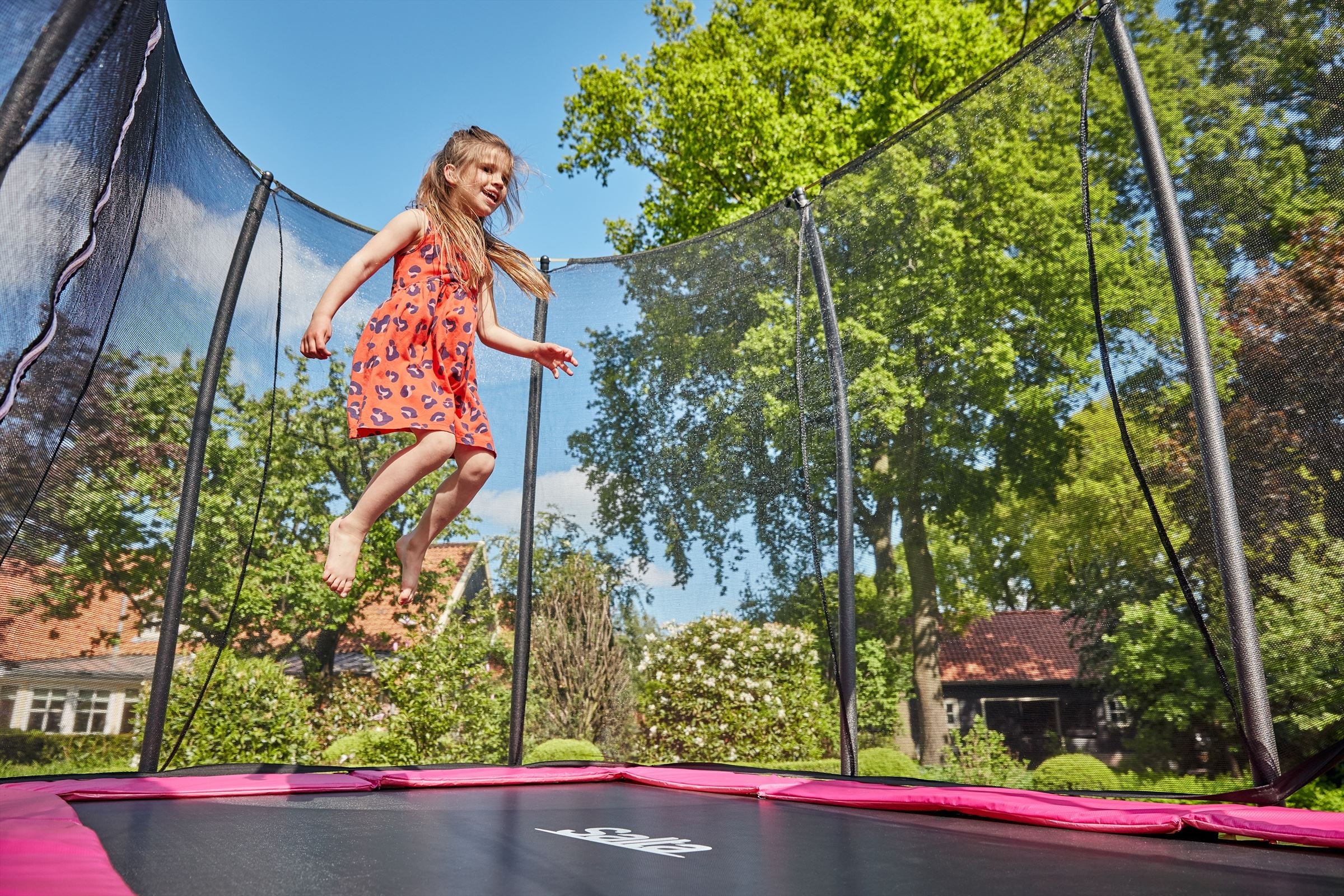 Salta Comfort Edition Trampoline met Veiligheidsnet - 214 x 305 cm - Roze