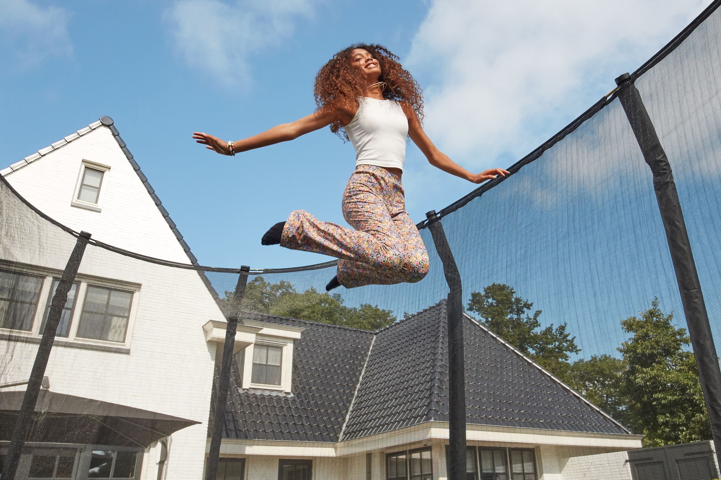 Salta First Class Trampoline met Veiligheidsnet - 251 cm - Groen