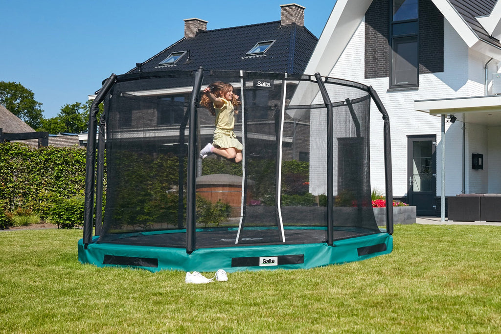 Salta Premium Ground Trampoline met Veiligheidsnet - 427 cm - Groen