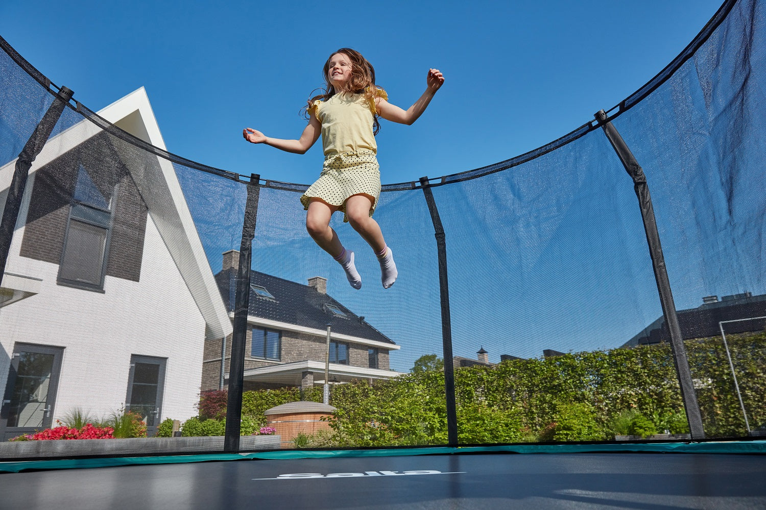 Salta Premium Ground Trampoline met Veiligheidsnet - 427 cm - Groen