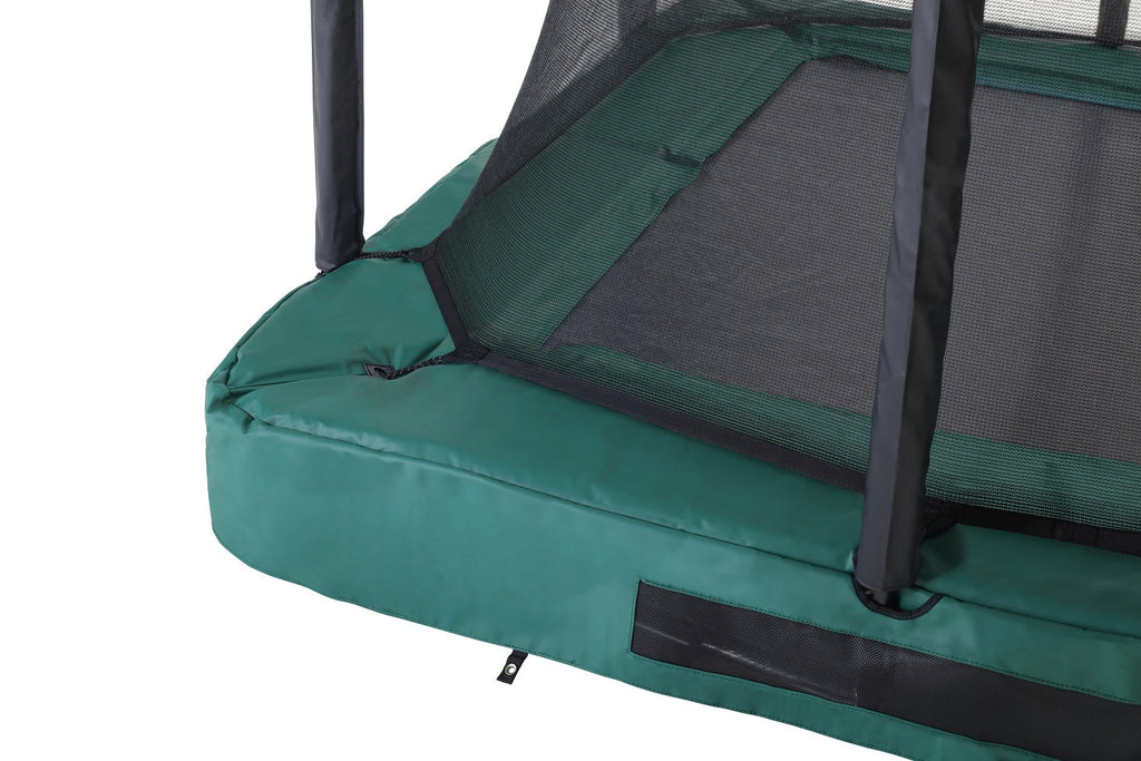 Salta Premium Ground Trampoline met Veiligheidsnet - 214 x 153 cm - Groen
