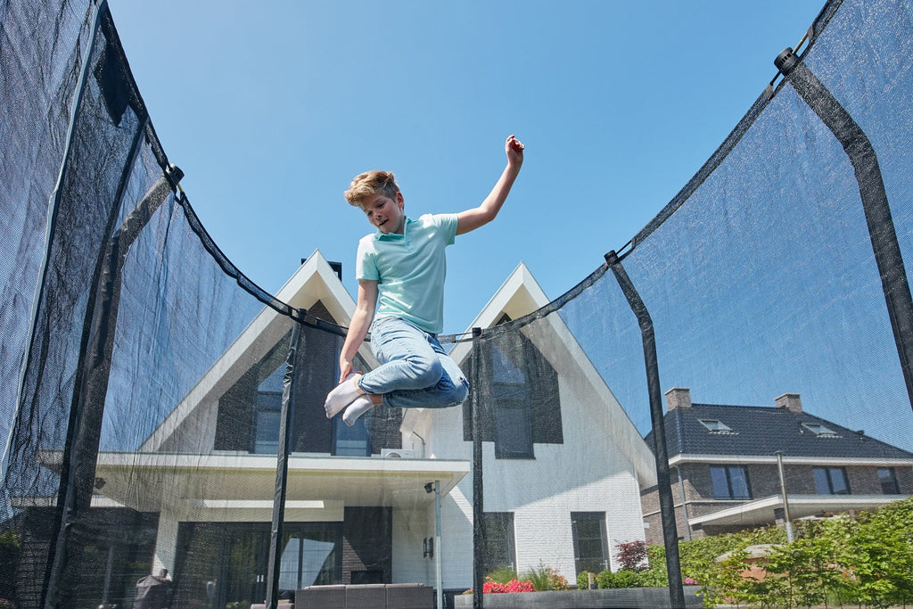 Salta Premium Ground Trampoline met Veiligheidsnet - 214 x 153 cm - Groen