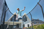 Salta Premium Ground Trampoline met Veiligheidsnet - 214 x 153 cm - Groen