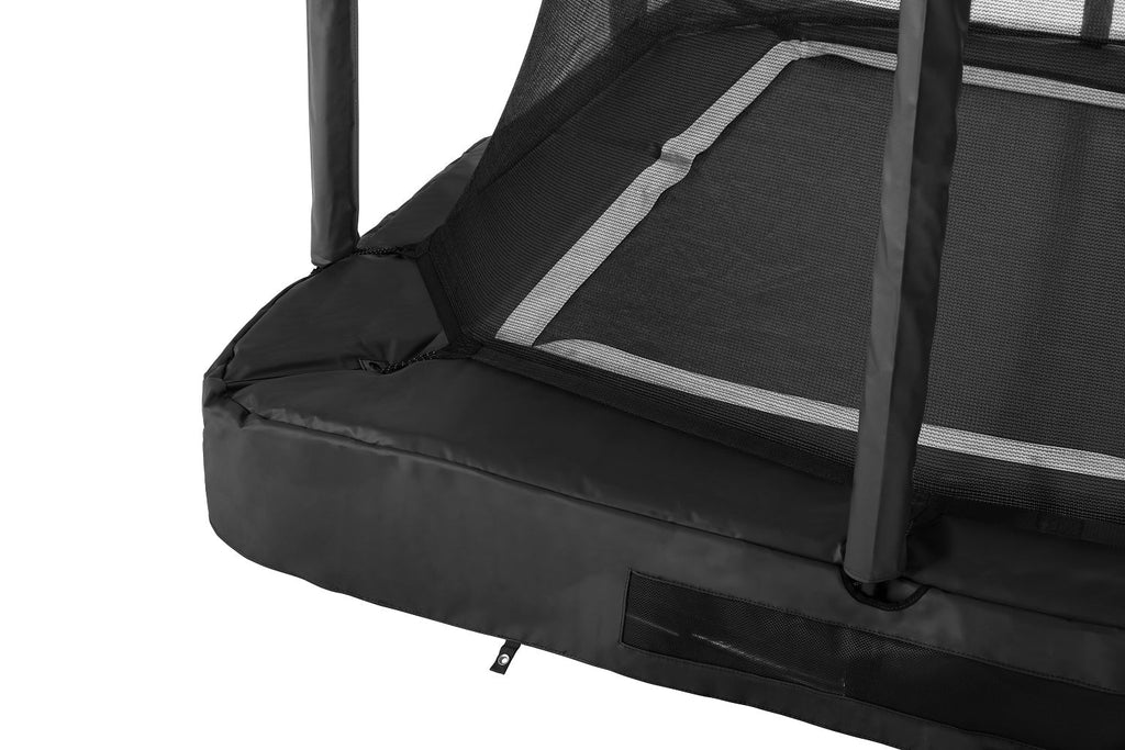 Salta Premium Ground Trampoline met Veiligheidsnet - 366 x 244 cm - Zwart