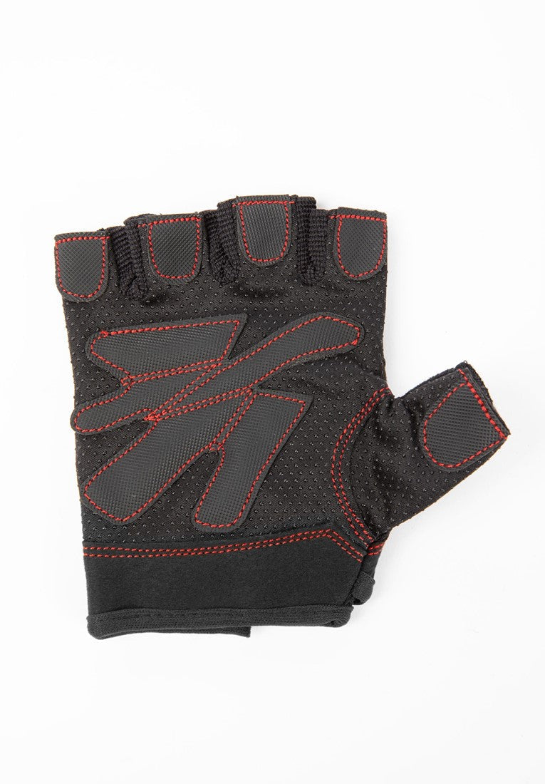 Gorilla Wear Womens Fitness Gloves - Fitness Handschoenen - Zwart/Rode Stiksels