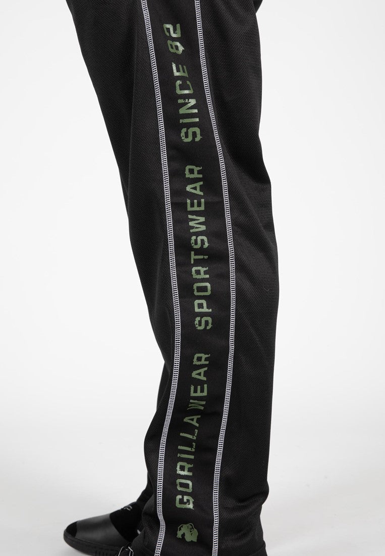 Gorilla Wear Functional Mesh Trainingsbroek - Zwart/Groen