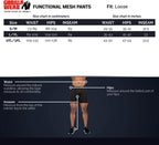 Gorilla Wear Functional Mesh Trainingsbroek - Zwart/Groen