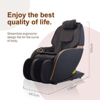 T-Chair TC-296 Elektrische Massagestoel - Bruin