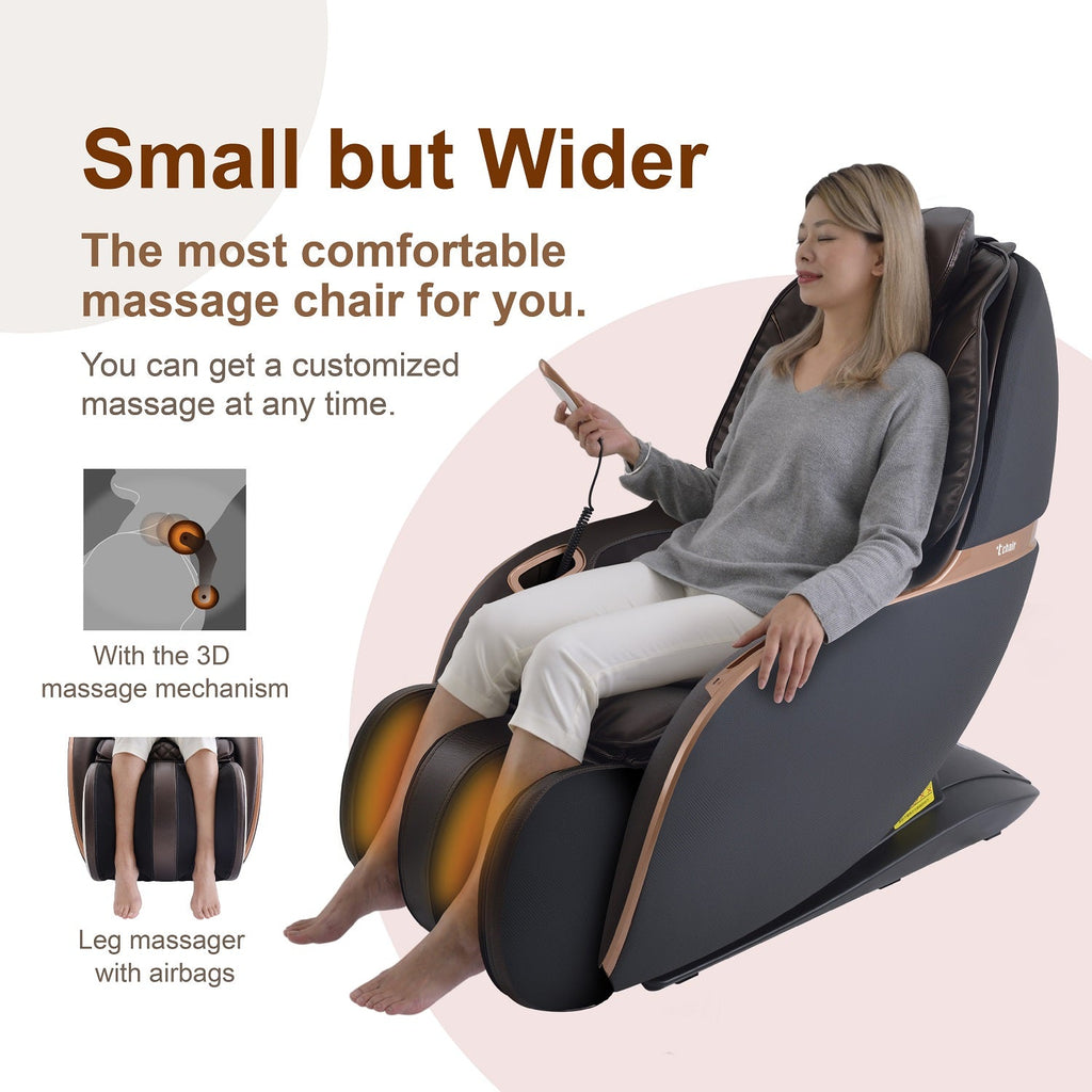 T-Chair TC-296 Elektrische Massagestoel - Bruin