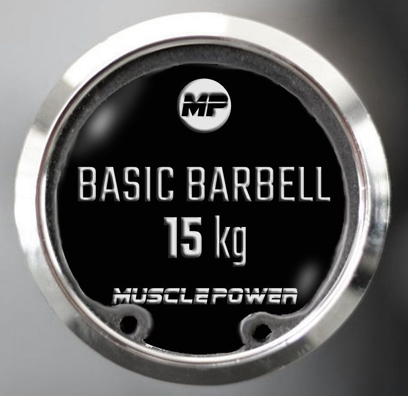 Muscle Power Olympische Halterstang - Chroom - 183 cm - 14,5 kg