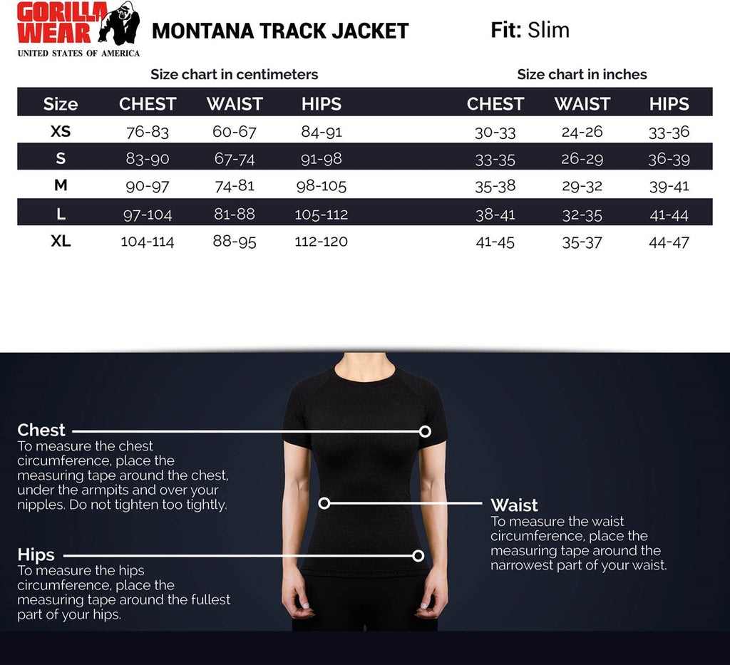 Gorilla Wear Montana Trainingsjas - Zwart