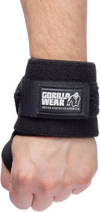 Gorilla Wear Basic Wrist Wraps - Zwart/Rood